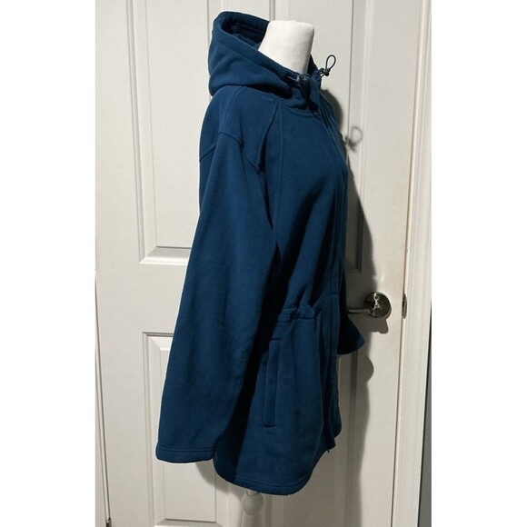 NEW Lands End Polartec Aircore 200 Fleece Full Zip Hoodie Jacket Women’s Size 1X - Picture 3 of 7